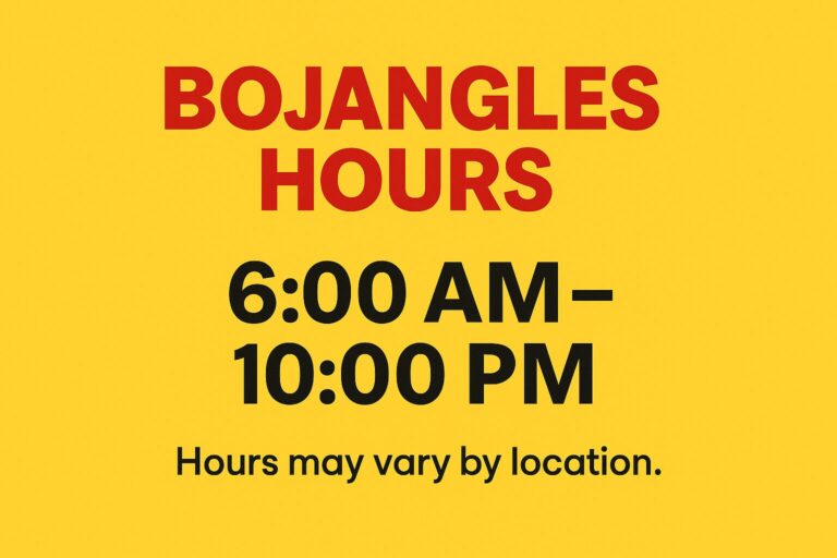 Bojangles Hours