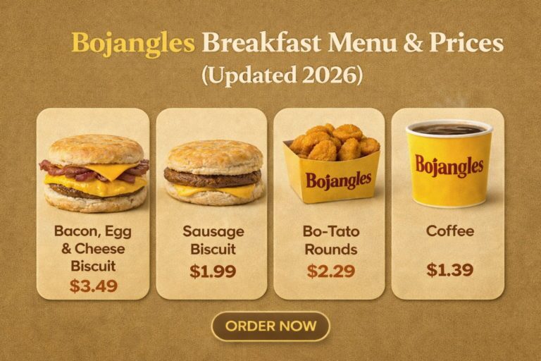 Bojangles Breakfast Menu With Prices 2026