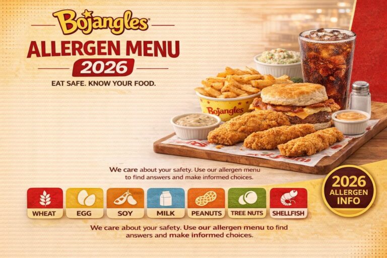 Bojangles Allergen Menu 2026