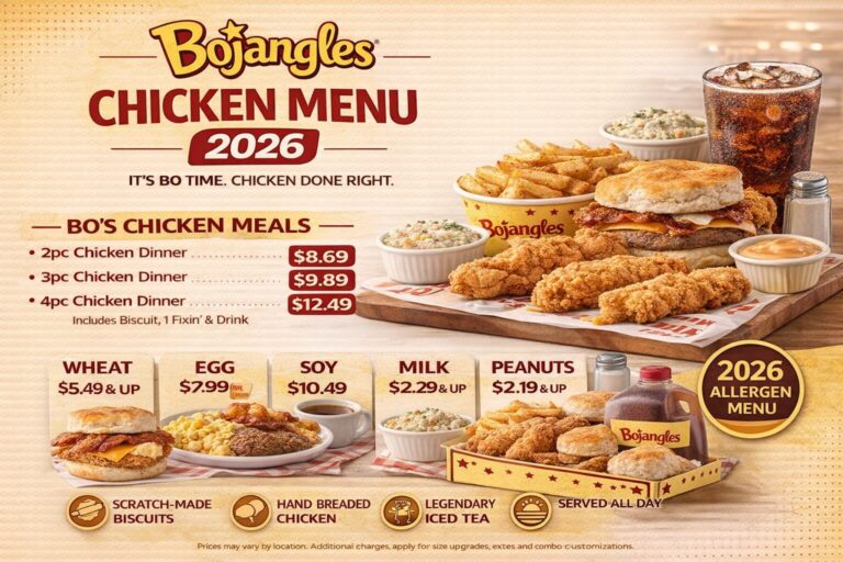 Bojangles Chicken Menu With Prices ( 2026)