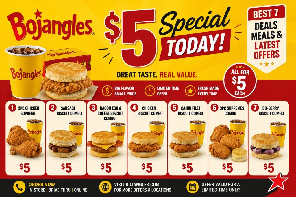 Bojangles $5 Special Today