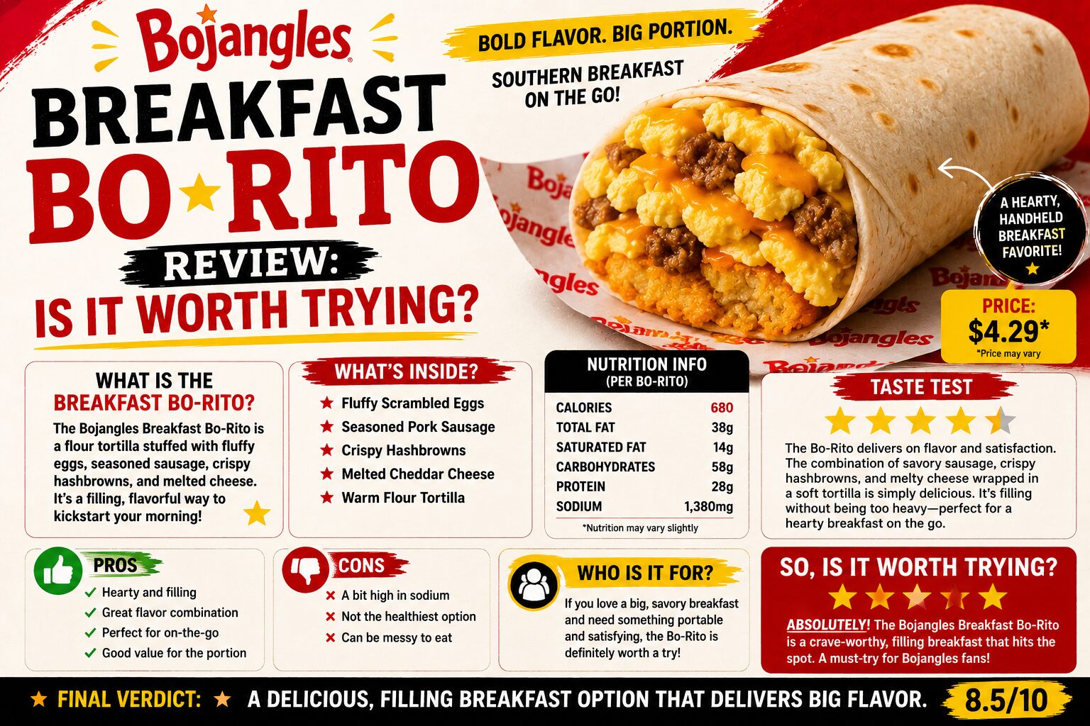 Bojangles Breakfast Bo-Rito Review: Is It Worth Trying?