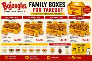Bojangles Family Boxes for Takeout