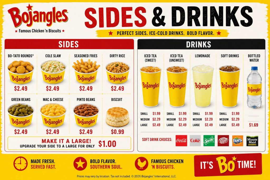 Bojangles Sides and Drinks