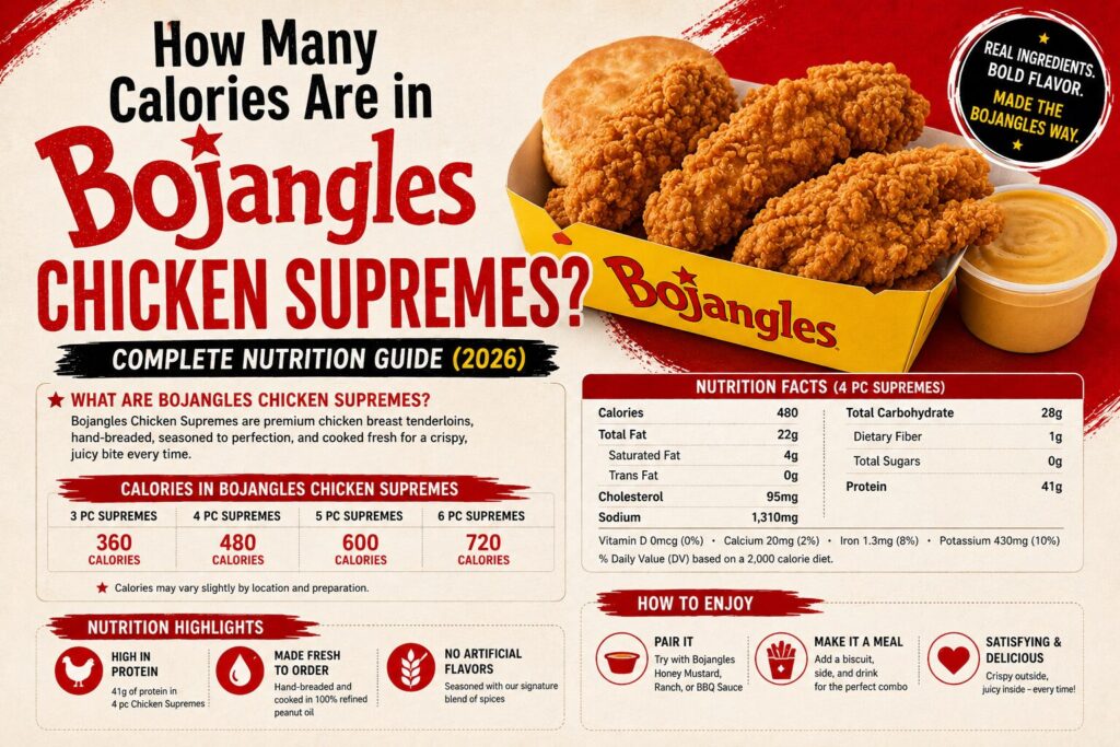 How Many Calories Are in Bojangles Chicken Supremes