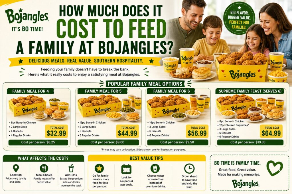 How Much Does It Cost to Feed a Family at Bojangles